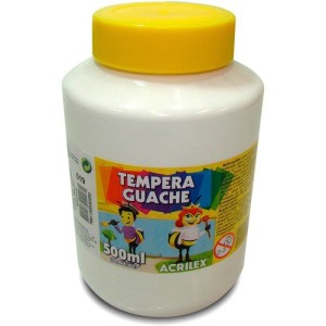 TINTA GUACHE 500ML BRANCO 519 ACRILEX