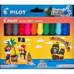 CANETA HIDROGRAFICA COLOR 850-L JR 12 CORES PILOT