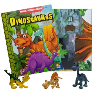 BRINCAR APRENDER COLORIR DINOSSAUROS ED TODOLIVRO