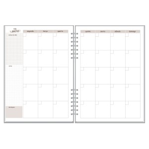 PLANNER COMPACTO MENSAL CORAÇÕES HOLOGRÁFICOS FINA IDEIA