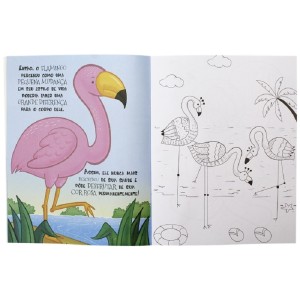 CONTO E COR O FLAMINGO ROSA TODOLIVRO