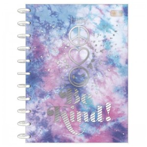 CADERNO UNIVERSITÁRIO TILIDISCO 1M GOOD VIBES  80 FLS TILIBRA