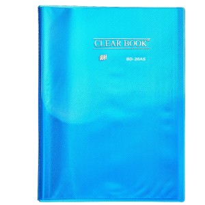 PASTA CATÁLOGO 20FLS A4 CLEARBOOK AZUL YES
