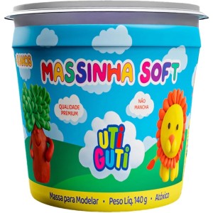 MASSINHA DE MODELAR SOFT 140G AMARELO UTI GUTI