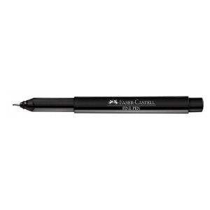 CANETA FINE PEN 0,4 PRETO FABER CASTELL