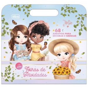 FOLHAS PARA COLORIR MALETA JOLIE 8 FOLHAS TILIBRA