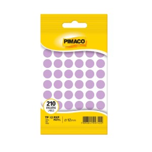 ETIQUETA TP-12 210UN LILÁS PASTEL PIMACO