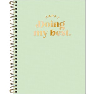 CADERNO ESPIRAL CAPA PLAS COLEGIAL 10M HAPPY VD 160F TILIBRA