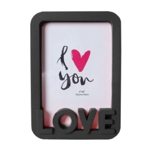 PORTA RETRATO LOVE 10X15 PRETO