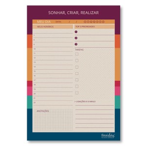 BLOCO TAREFAS DO DIA RECICLAR FINA IDEIA