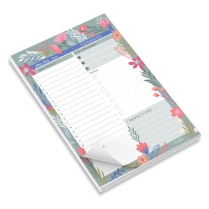 BLOCO TAREFAS DO DIA PRIMAVERA FINA IDEIA