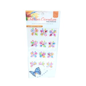 ADESIVO DECORATIVO STRASS BORBOLETA
