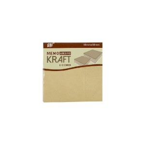 BLOCOS ADESIVOS KRAFT C/2CORES 50X50MM 200FLS YES