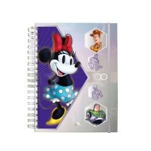 CADERNO SMART MINI DISNEY 100 10DIV 80FLS DAC
