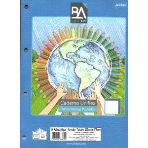 REFIL PARA FICHARIO BRANCO 96FLS UNIFLEX