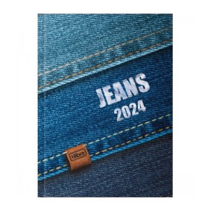 AGENDA COSTURADA 2 DIAS POR PÁGINA JEANS TILIBRA