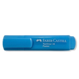 MARCA TEXTO TEXTLINER PASTEL 46 AZUL CLARO FABER-CASTELL