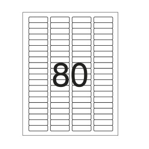 ETIQUETA 6087 10FLS 80ETIQUETA PIMACO