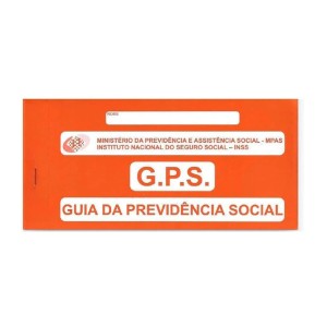 CARNÊ GPS INSS GUIA PREVIDÊNCIA SOCIAL COM 5 BLOCOS TAMOIO