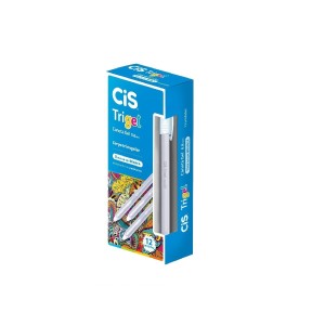 CANETA GEL BRANCA CIS TRIGEL CAIXA C/ 12 UNIDADES