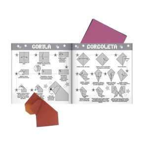 KIT ORIGAMI MANIA 10 MODELOS 60 FOLHAS COLORIDAS TODOLIVRO