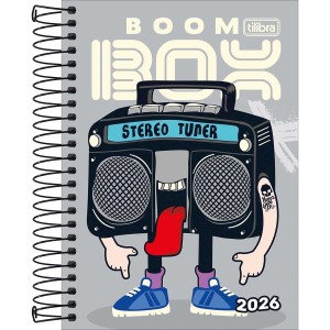 AGENDA ESPIRAL DIÁRIA SPICE MASCULINO M5 TILIBRA