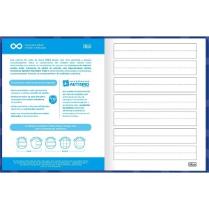 CADERNO BROCHURA CALIGRAFIA PAUTA AMPLIADA NEURO 40F TILIBRA