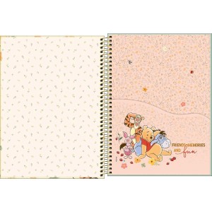 CADERNO ESPIRAL CD UNIV 10M POOH 160 FLS TILIBRA CONNECT