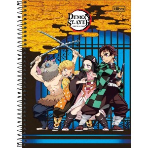CADERNO ESPIRAL UNIVERSITÁRIO DEMON SLAYER 1M 80 FLS TILIBRA