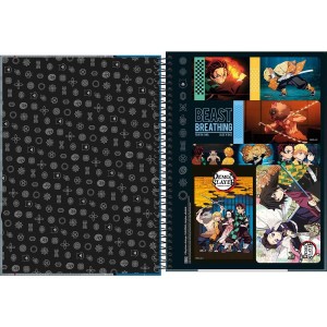 CADERNO ESPIRAL UNIVERSITÁRIO DEMON SLAYER 1M 80 FLS TILIBRA