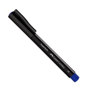 CANETA SUPERSOFT PEN 1.0 AZUL FABER-CASTELL