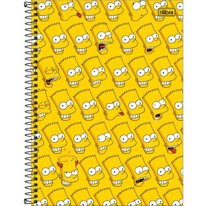 CADERNO ESPIRAL CD UNIVERSITÁRIO 1M SIMPSONS 80 FLS TILIBRA