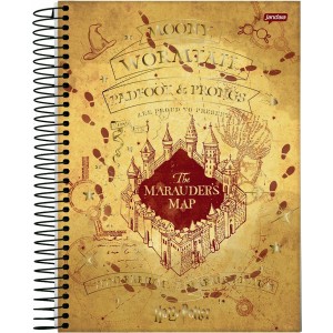CADERNO ESPIRAL CD UNIV 10M HARRY POTTER 200 FLS JANDAIA