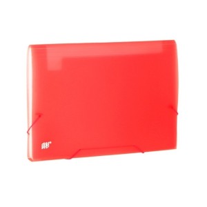 PASTA SANFONADA 12 DIVISOES A4 -COLOR GRID VERMELHA