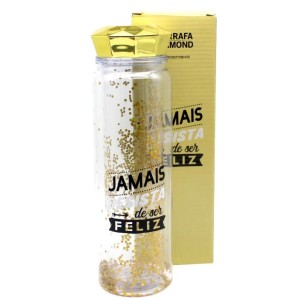 GARRAFA DIAMOND 450ML JAMAIS DESISTA - ZONA CRIATIVA