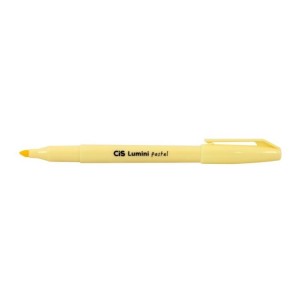 CANETA MARCA TEXTO LUMINI AMARELO PASTEL CIS