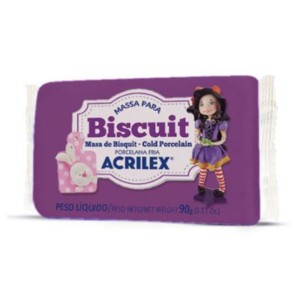 MASSA PARA BISCUIT VINHO 90G ACRILEX