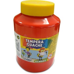 TINTA GUACHE 500ML VERMELHO FOGO 507 ACRILEX