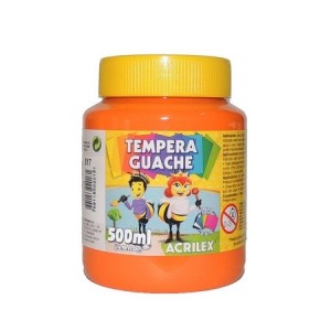 TINTA GUACHE 500ML LARANJA 517 ACRILEX