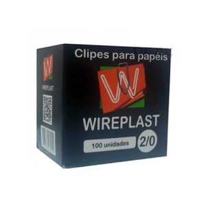 CLIPS PARA PAPEL 2/0 COM 100 UNIDADES WIREPLAST