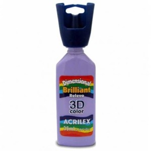 TINTA DIMENSIONAL BRILHANTE RELEVO 3D LILAS 528 ACRILEX