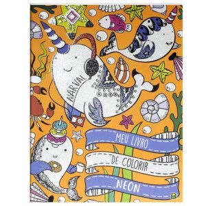 MEU LIVRO DE COLORIR NEON NARVAL BRASILEITURA