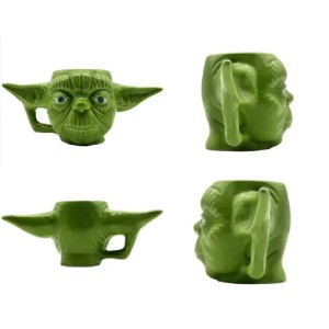 CANECA FORMATO 3D 400ML MESTRE YODA STAR WARS ZONA CRIATIVA