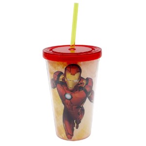COPO CANUDO 500ML IRON MAN NEW GIFT