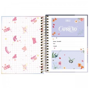CADERNETA ESPIRAL CD 1/8 CAPRICHO 80 FLS TILIBRA