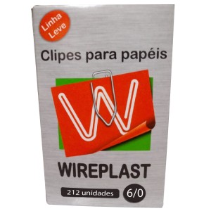 CLIPS PARA PAPEL 6/0 212 UNID WIREPLAST