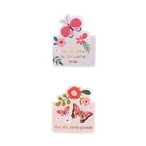 MARCADOR DE PÁGINA MAGNÉTICO BORBOLETAS 2 UNID MOLIN