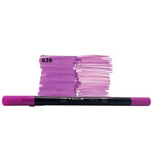 CANETA BRUSH DUALTIP COM PONTA PINCEL E EXTRA FIN 636 YES