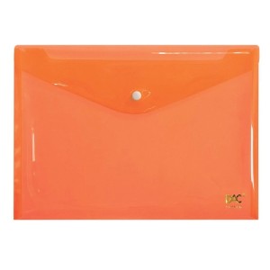 PASTA MALOTE A4 C/ BOTÃO LARANJA DAC