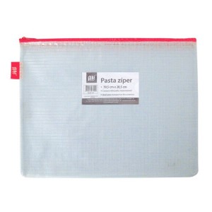 PASTA C/ ZIPER RETÂNGULO 39,5CMX28,5CM VERMELHO YES